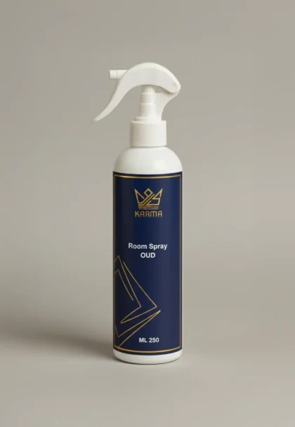 Karma Scent Oud Room Spray 250 ml in a styled